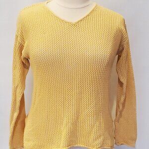 Chico's Yellow Sweater Size 2 (Medium)